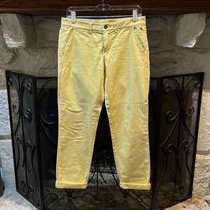Anthropologie Pilcro and the Letterpress yellow pants 27